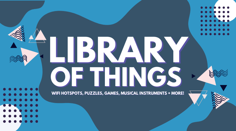 LIBRARY OF THINGS web graphic (Facebook App Ad)