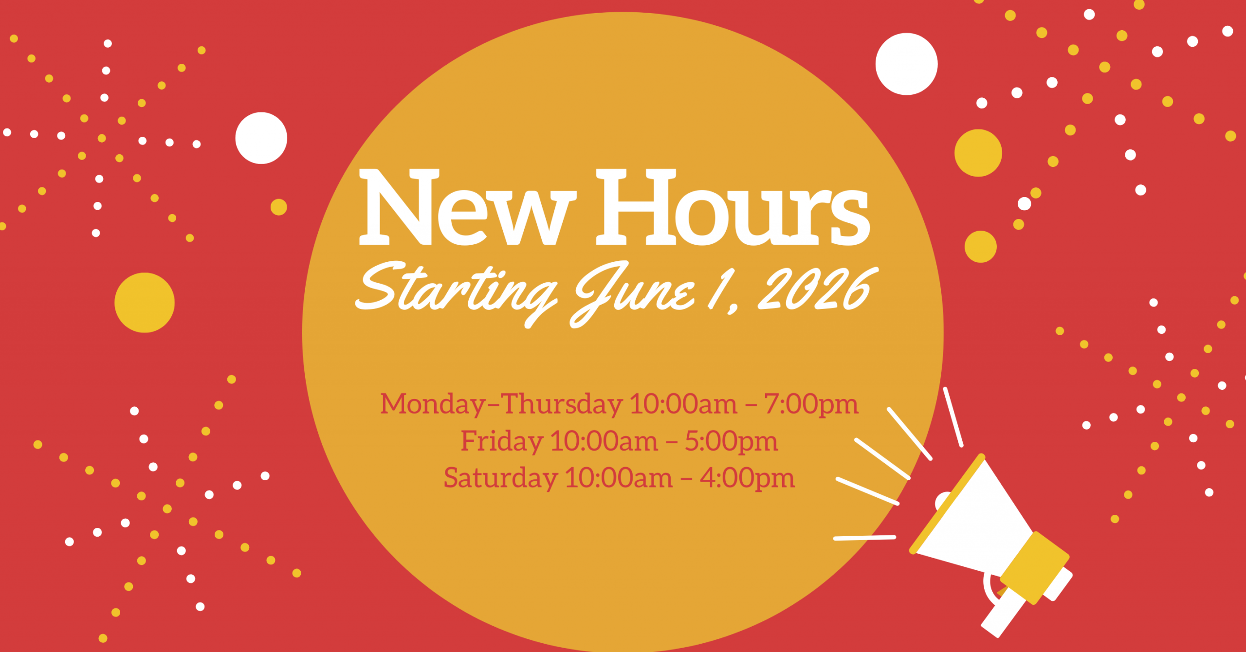 new hours web slider (Facebook Ad)